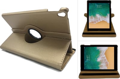 Hoes geschikt voor Apple iPad Air 10.5 (2019) / Pro 10.5 (2017) - Book Case 360 Graden Draaibare Cover Goud