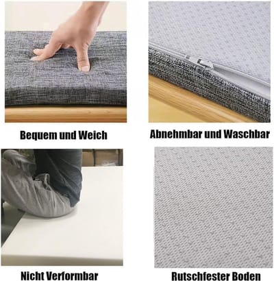 Luxe Bankkussen voor Tuin en Binnen - 5cm Dikte - Antislip en Wasbaar