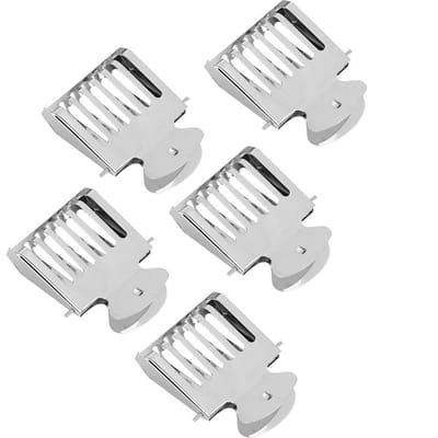 5 Pièces Cage Type Pince à Livre pour Reine d'Abeilles Acier Inoxydable Garde d'Échappement Dispositif Anti-Fuite white