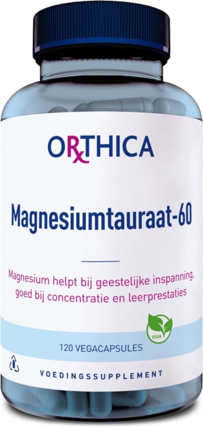 Orthica Magnesiumtauraat-60 - goed verdraagbaar - 120 vegacapsules