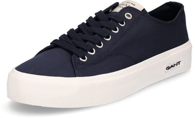 Gant heren veterschoen in canvas marineblauw