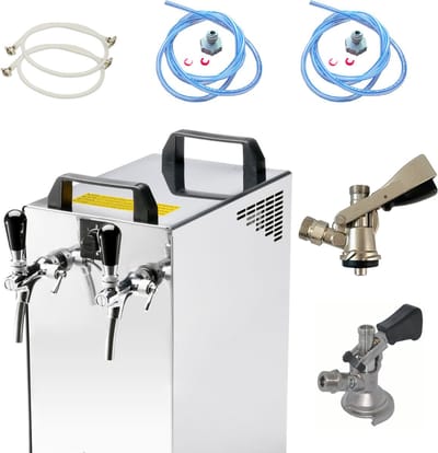 Complete set - Biertap - Kontakt 40/K 2-kraans, 50 liter/u - met Fustkoppeling Type S, Type M - Beertender, Thuistap, Bierkoeler