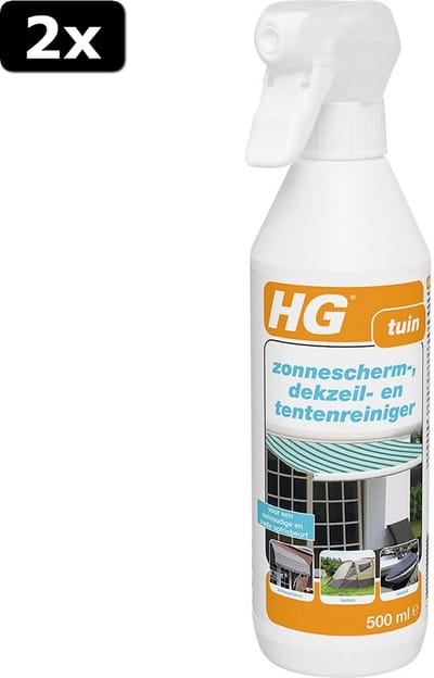 2x HG Zonnescherm- / Dekzeilreiniger 500ml