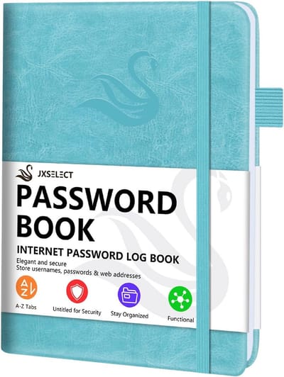 Alfabetisch Wachtwoordboek Hardcover - Veilige Online Organisatie met A-Z Tabs