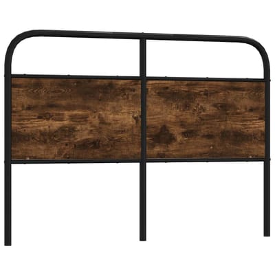vidaXL - Vervangend - hoofdbord - 135 - cm - staal - en - gerookt - eikenkleurig