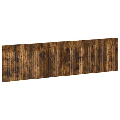 vidaXL - Wandgemonteerd - Hoofdbord - ALKMAAR - Gerookt - eiken - Bewerkt - hout