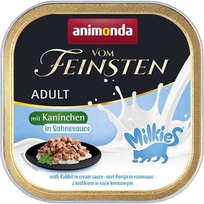Voordeelpakket animonda Vom Feinsten Adult Milkies in Saus 32 x 100 g - Konijn in roomsaus (32 x 100g)