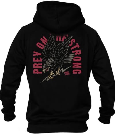 PRIDEorDiE PREY ON THE STRONG Hoody Zwart - XL
