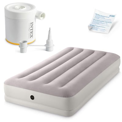 Intex Prestige Mid-Rise Twin Luchtbed incl. USB150 luchtpomp - 191 x 99 x 30 cm
