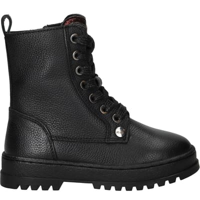 IK-KE Veterboots - Meisjes - Zwart - Maat:25