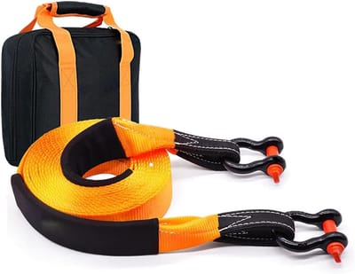 Trekband Auto - Sleepkabel Nylon - Voertuig Berging - Hoge Sterkte Nylon - 9 Meter - Oranje