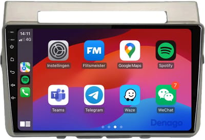 CarPlay autoradio geschikt voor Toyota Corolla | 2004 t/m 2009 | Android 13 | Draadloos Apple CarPlay & Android Auto | 2GB + 32GB | QuadCore processor | Denago DNG-A15 | 2025 model | 2004 2005 2006 2007 2008 2009 | Bluetooth & Wifi