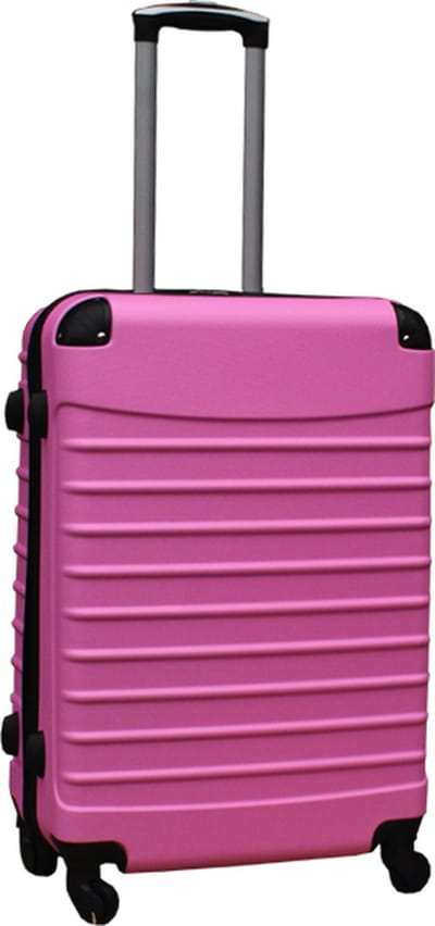 Royalty Rolls reiskoffer met wielen 69 liter - lichtgewicht - cijferslot - licht roze