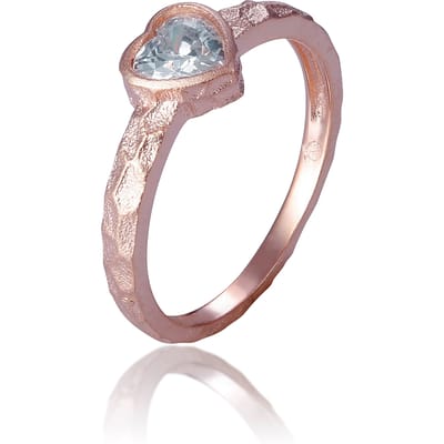 Orphelia 'Nora' Dames 925 Sterling Zilveren Ring - Roze ZR-7435