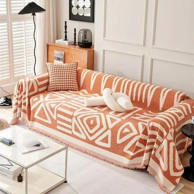 Nordic Kwast Worpdeken Volledige Vier Seizoenen Katoen Sofa Hoes Handdoek Stof Anti-kat Krab Beschermhoezen Sofa Deken Tapijt 180x90cm S