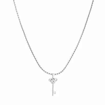 Bijoutheek Collier Sleutel Zilver