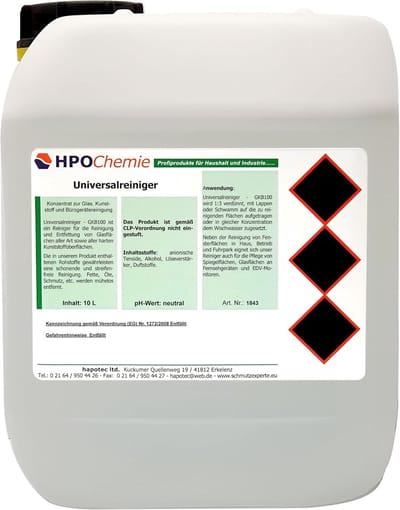 Universele Kantoorreiniger voor Glas en Kunststof - 5 Liter