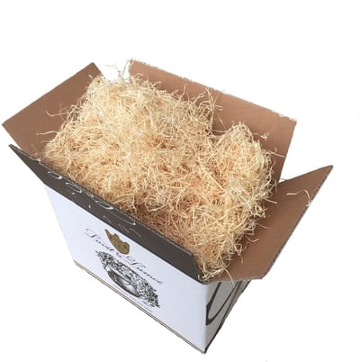 Dailygoods- Vulmateriaal 1 kg - Houtwol - Natuurlijk Houten Rietje - Decoratief Stro - Verpakking voor Cadeaupakketten - Milieu-vriendelijk