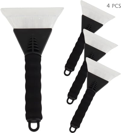 HIXA IJskrabber - Set van 4 - met warm handvat - Auto - Ruitenkrabber - Krabber - Autokrabber - Ijs - Sneeuw - Winter