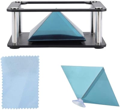 3D Hologram Projector voor Cartoon en Interactieve Presentaties, Draagbare 360° Holografische Display met Stand voor Bedrijfspresentaties en Evenementen