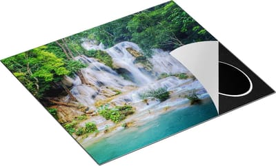 Chefcare Inductie Beschermer Waterval in het Tropische Natuur - 60x50 cm - Afdekplaat Inductie - Kookplaat Beschermer - Inductie Mat