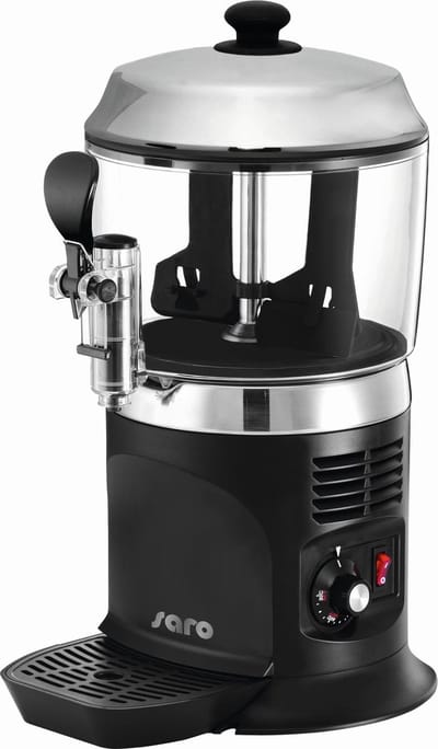 Chocomelk Dispenser voor Warme Chocomel - 5 liter - Zwart