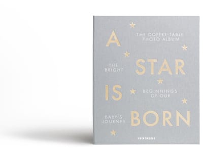 Printworks Fotoalbum Baby - A Star Is Born - Grijs