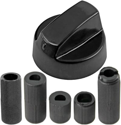 Regelknop Draaiknop Schakelaar voor Airfryer Minioven en Multi-Cooker (Zwart)