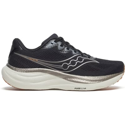 Saucony Ride 19 Neutrale schoen Heren-zwart, zilver