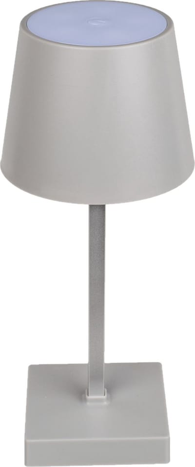 USB tafellamp LED dimbaar grijs 26 cm van kunststof - Nachtlampje - Tafel lampje
