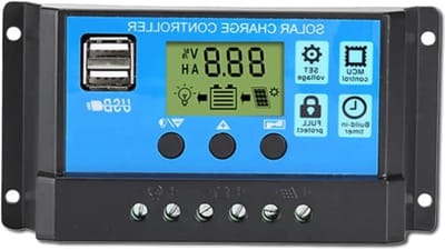 Zonne Laadregelaar - PV Controller - Energie Beheer - Intelligente LCD Display - 30A - Blauw