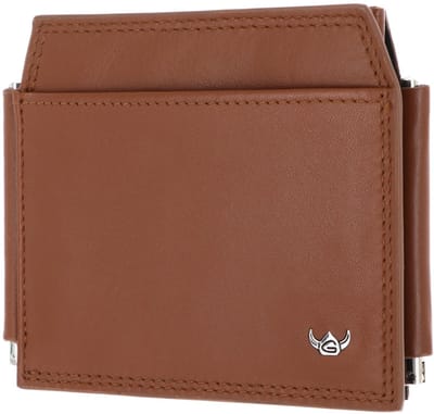 Golden Head Leren geldclip kaarthouder Polo RFID Protect Clip-Scheintasche 1923 Cognac bruine