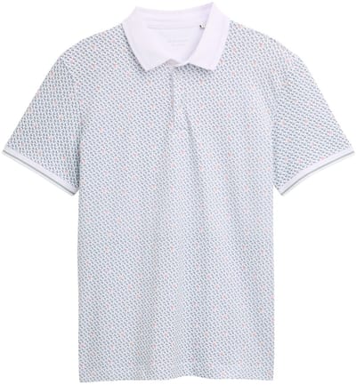 Tom Tailor - Heren polo - Maat L - Mannen - GRIJS - katoen