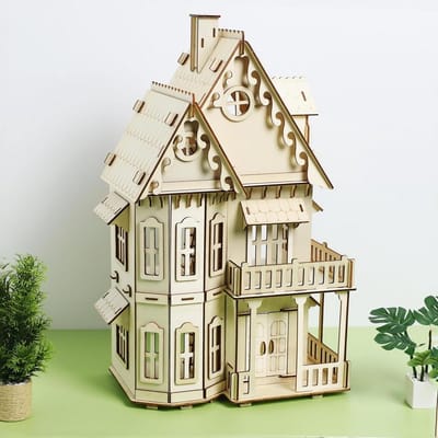 3D Puzzel Huis DIY Houtbouwset