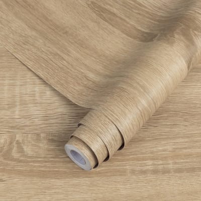 Dailygoods- Meubelfolie zelfklevend houtlook - Plakfolie decoratief - Plakfolie waterdicht - Meubelfolie mat - Hoogwaardig pvc-materiaal - 40 x 300 cm