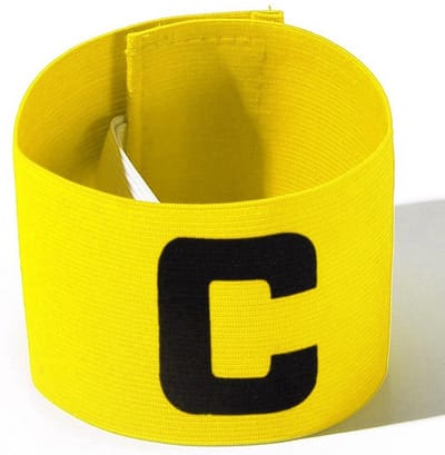 *** Aanvoerdersband Sporten Geel - Sport - Beweging - Voetbal en Hockey - Senior - C Captain - Verstelbaar - Unisex - van Heble® ***