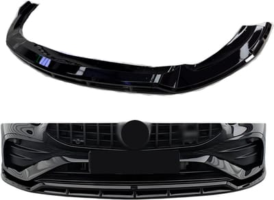Front Lip compatibel met Mercedes A Klasse W177, V177 Facelift (2023+) Glans Zwart
