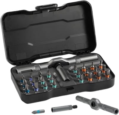 Multifunctionele 24-in-1 Ratelschroevendraaierset met Magnetische Precisie-Bits
