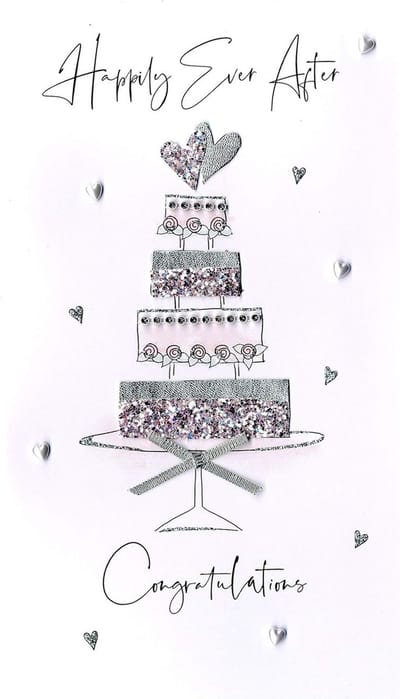 Wenskaart engelsWonderful Wedding Hand-Finished Congratulations Greeting Card jgs619 merk Mourik