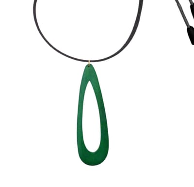 Ketting hout -Moxi -Groen -verstelbaar- Charme Bijoux-
