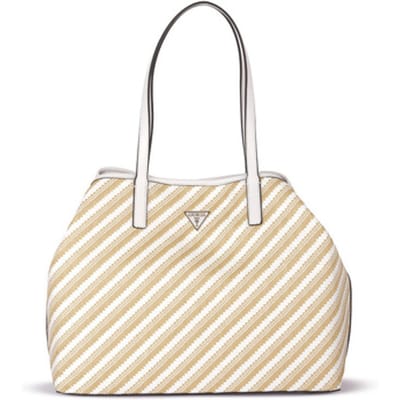 GUESS Shopper Schoudertas Vikky II Two In One Tote Bag Natural / White Veelkleurig