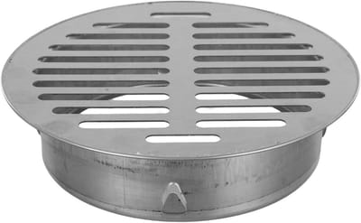 Vloer Afvoer - RVS Afvoer - Water Afvoeren - Hol Ontwerp - 150 mm Buis - Zilver