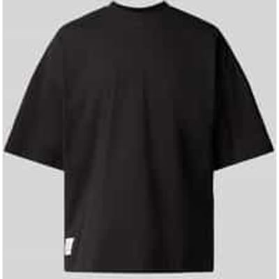T-shirt met labelpatch, model 'LOGO'