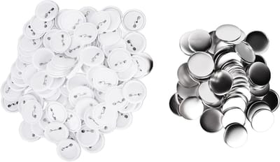 100 Sets Button Badges Kit voor DIY Badges, Plastic Badge Button Pins, Craft Supplies en Ontwerp Tools (Dia 58mm)