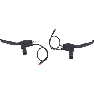 2 STUKS Remhendel Stuur Handvatten voor Elektrische Scooter Aluminiumlegering Waterbestendige Connector Elektronische Remhendel black