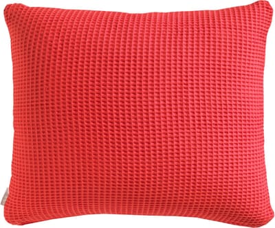 Heckettlane Kussensloop Wafel - Kussenhoes van 60x70 cm - 1 stuk - 100% Katoen - Rood