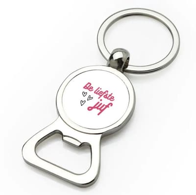 Akyol - de liefste juf flesopener - Juf - voor de liefste juf - juf - verjaardagscadeau - verjaardag - cadeau - afscheidscadeau - geschenk - leuke cadeau - kado - gift - juffendag - 9 bij 3 cm