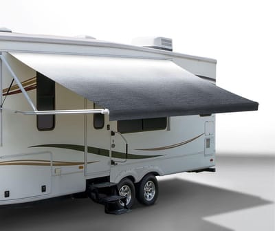 Camperluifel Stof - Luifelhoes Vervanging - Buiten Leven - UV Weerbestendig - 11 Voet Breed - Grijs Vervagen