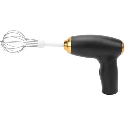 Mixeur à main sans fil rechargeable par USB, portable, batteur électrique à main pour mélanger, pâtisser, cuisiner noir