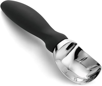 Robuuste RVS IJslepel met Ergonomische Antislip Handgreep voor Gemakkelijke Porties van Hard IJs en Meloen, Ideaal voor Keuken en IJsbereiding